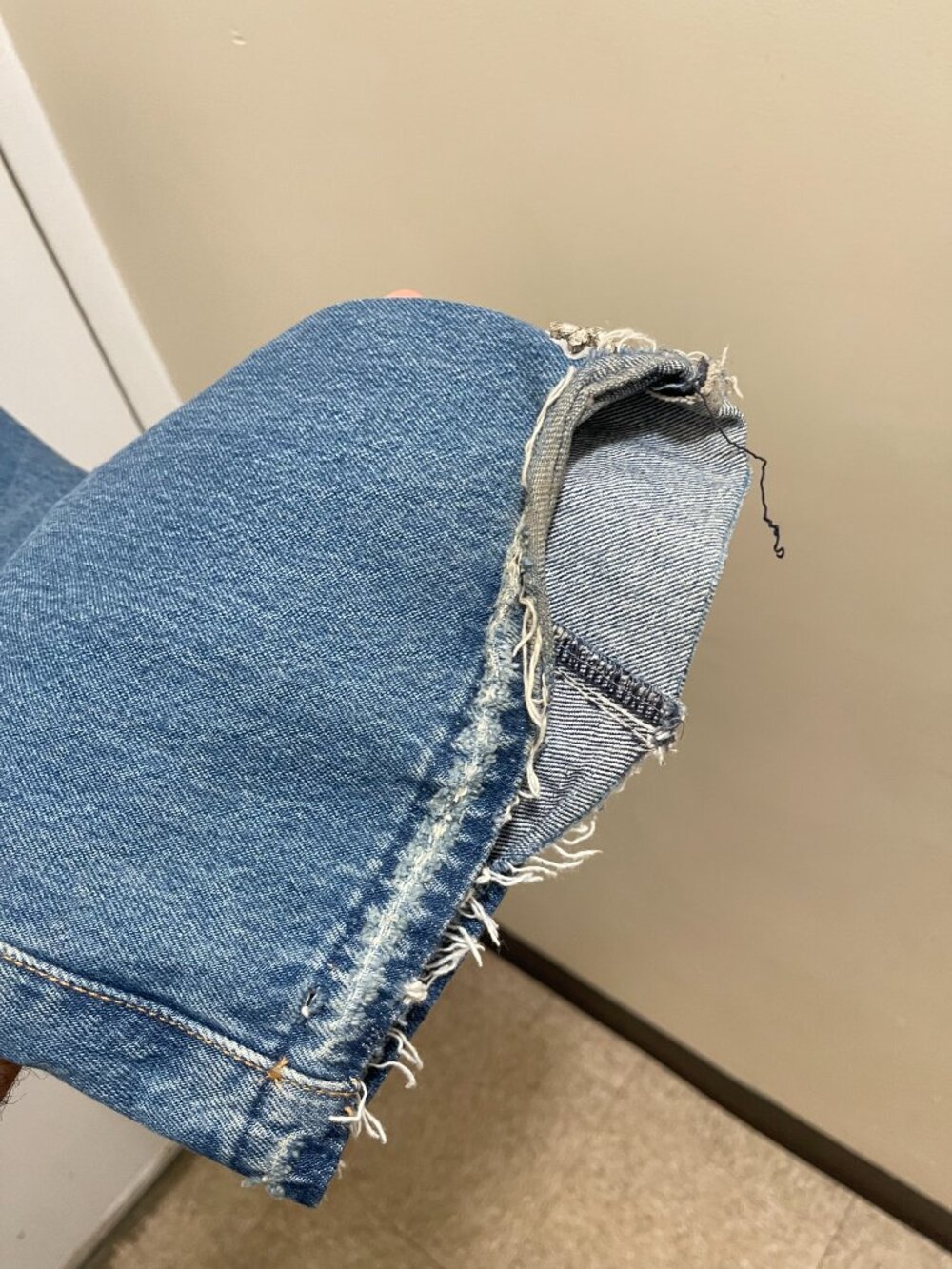 Levi's 501 distressed rare limited 150th anniversary blue jeans custom embellish - Picture 14 of 16